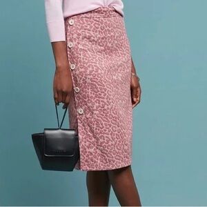 ANTHROPOLOGIE Current Air Midi Skirt.